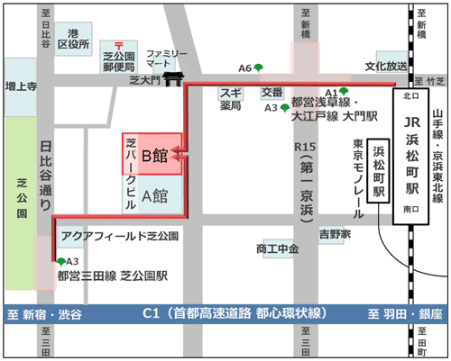 図:企業年金連合会　所在地